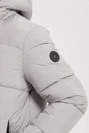 Doudoune gris clair homme à capuche FRANCK