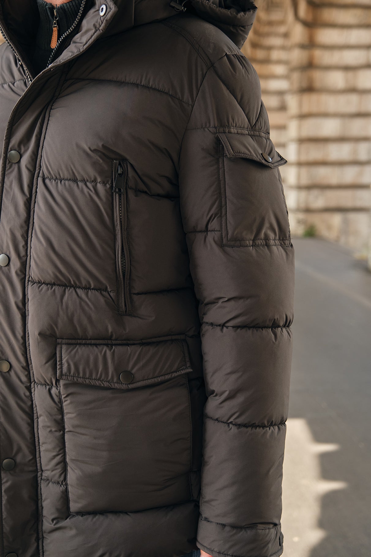 Doudoune noir homme à capuche GÉRARD