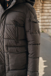 Doudoune noir homme à capuche GÉRARD
