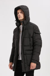 Doudoune noir homme à capuche GÉRARD