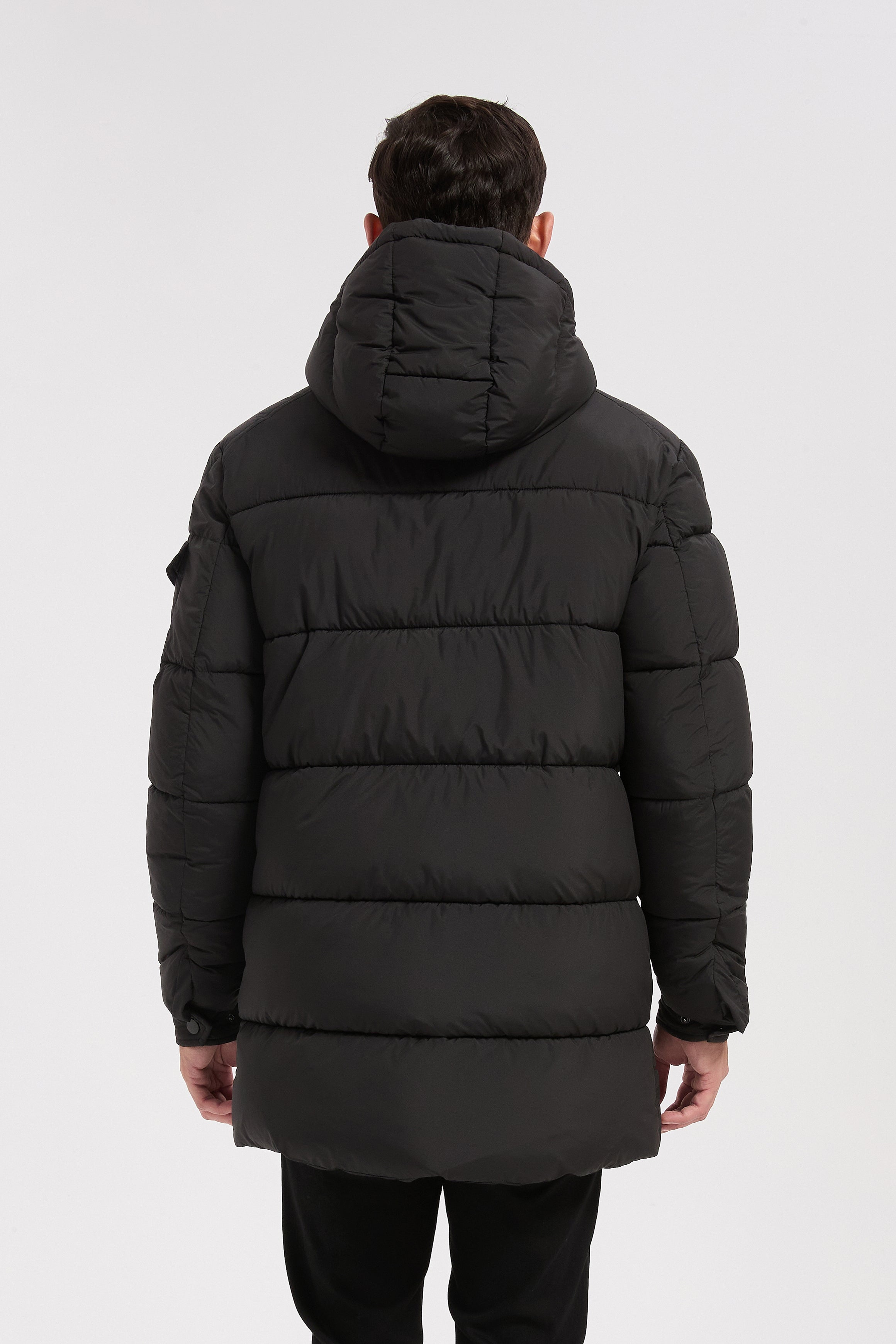 Doudoune noir homme à capuche GÉRARD