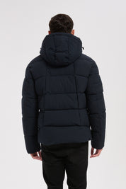 Doudoune bleu foncé homme à capuche HENRI