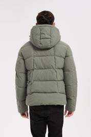 Doudoune vert homme à capuche HENRI