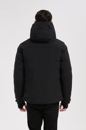 Parka noir homme à capuche GILBERT