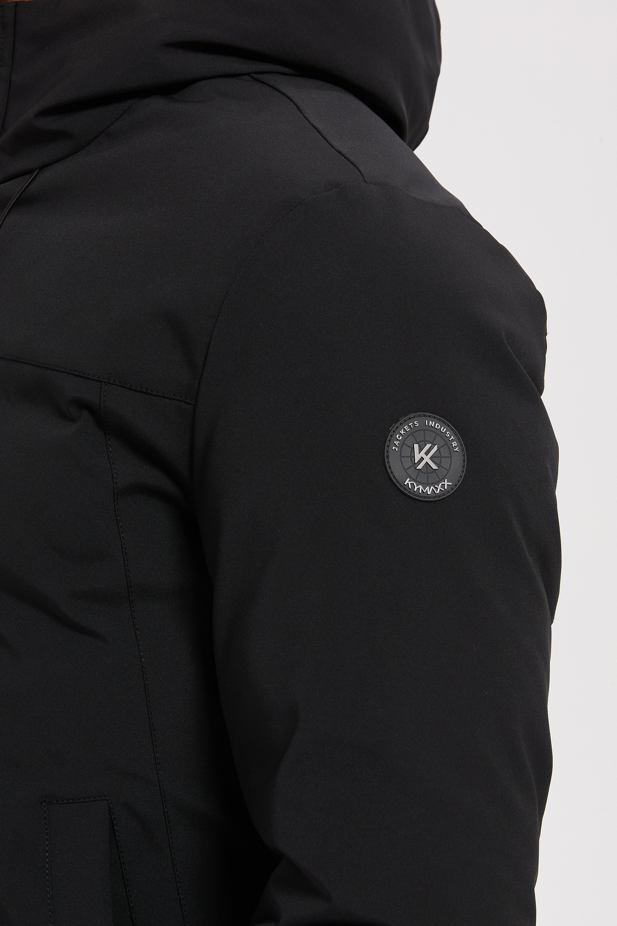 Parka noir homme à capuche GILBERT