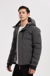 Parka gris homme à capuche GILBERT