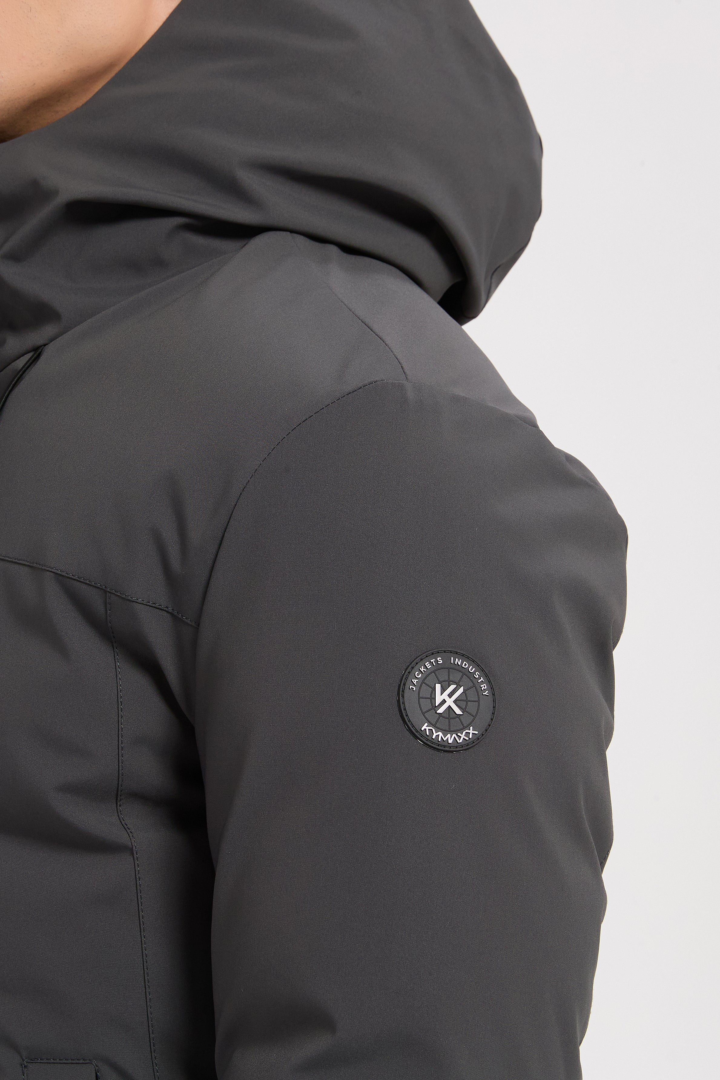 Parka gris homme à capuche GILBERT