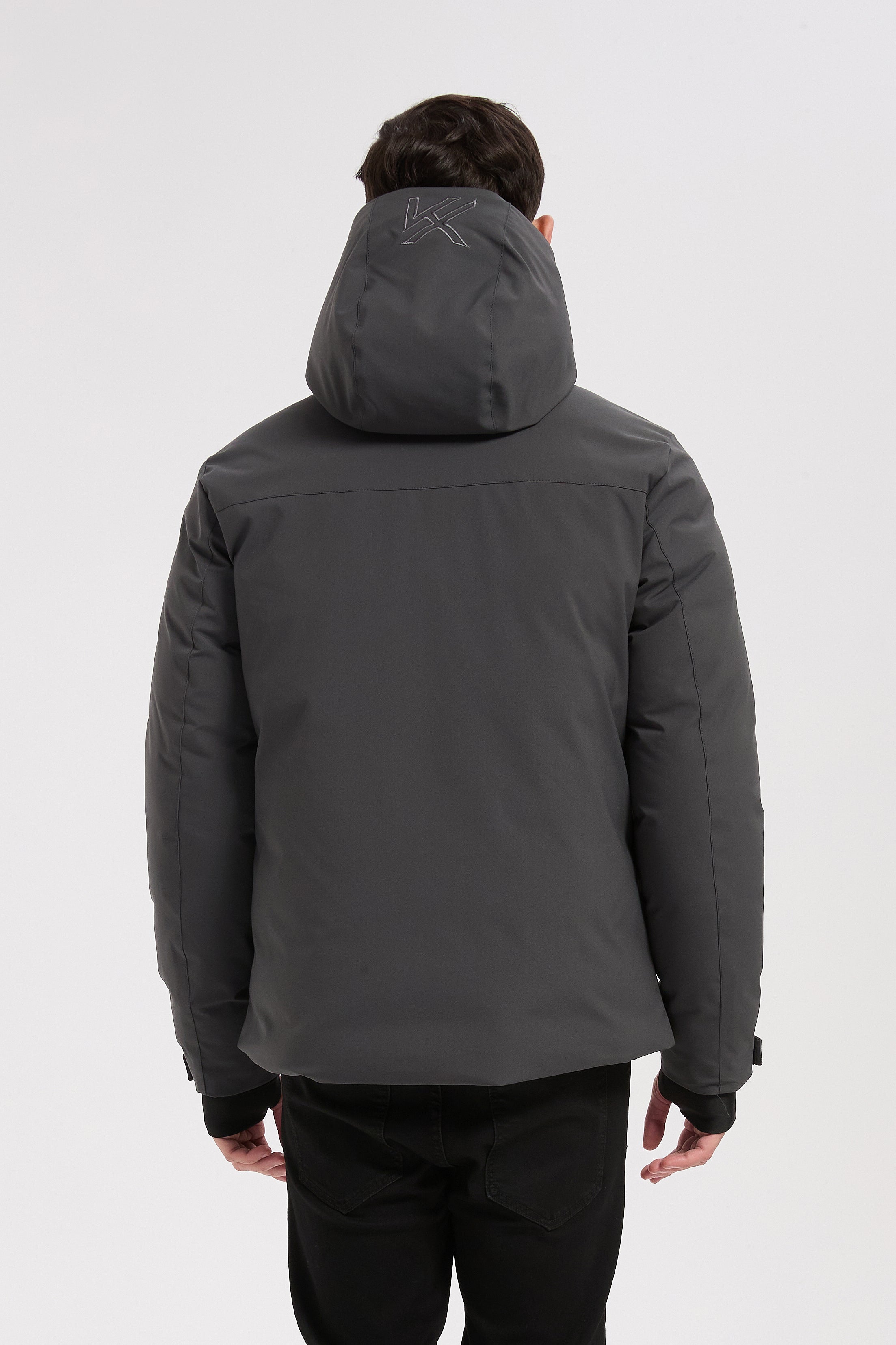 Parka gris homme à capuche GILBERT