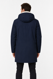 Parka longue bleu marine LAUNAY
