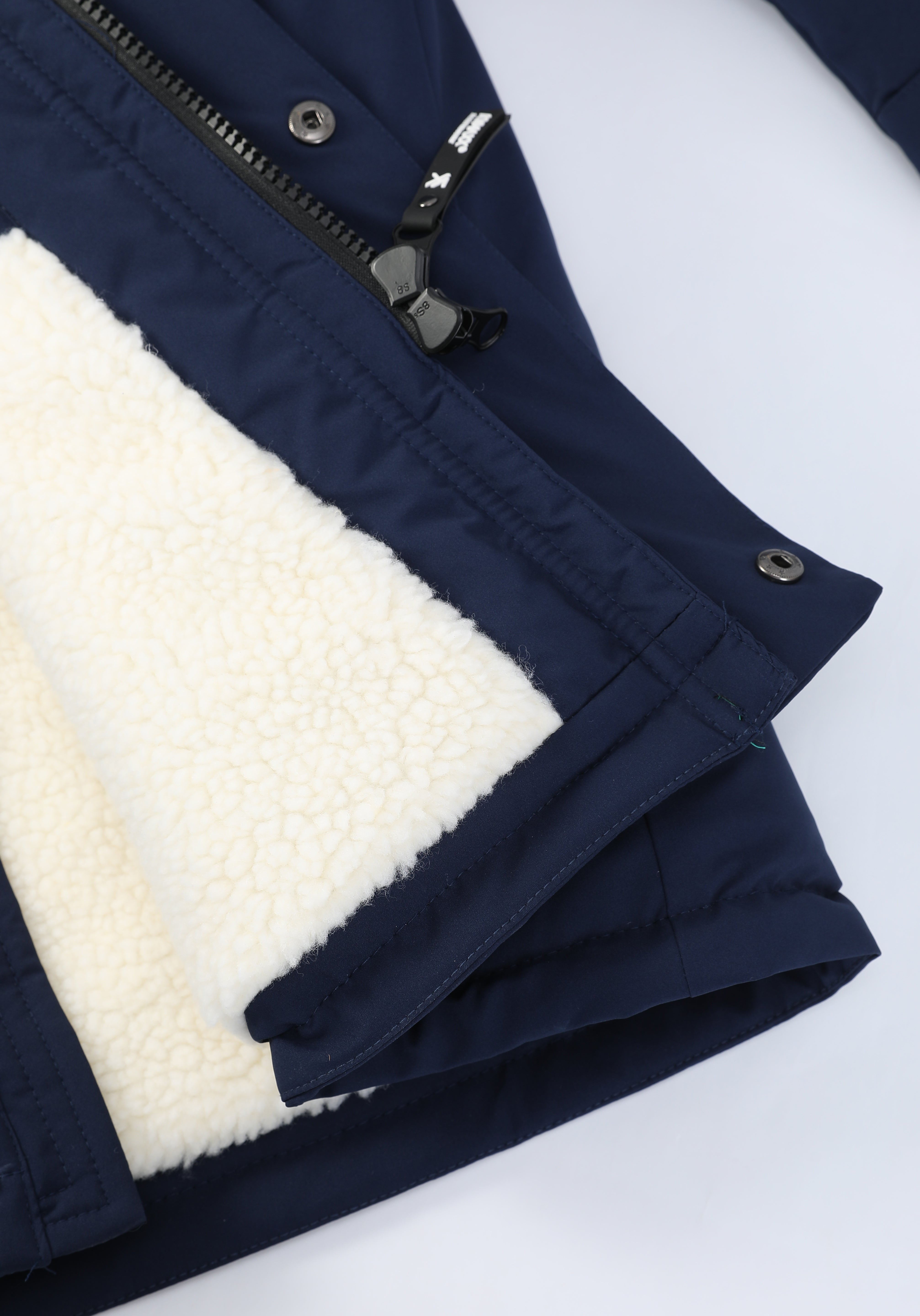 Parka longue bleu marine LAUNAY