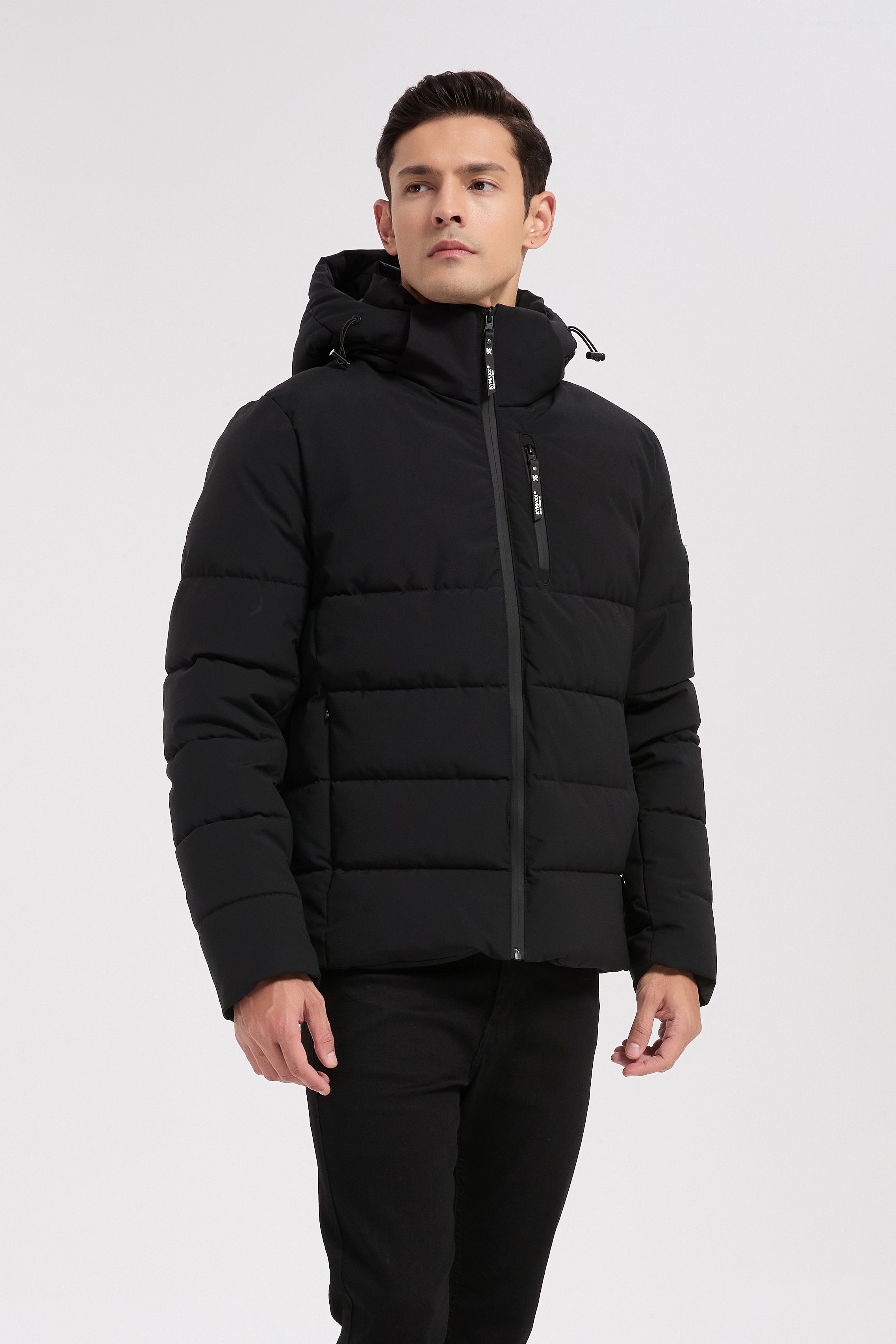Doudoune noir homme à capuche GILLES