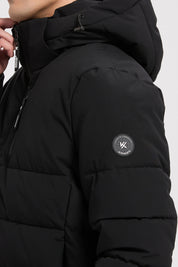 Doudoune noir homme à capuche GILLES