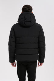 Doudoune noir homme à capuche GILLES