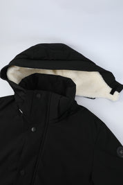 Parka longue noire doublée sherpa JOHNSTON