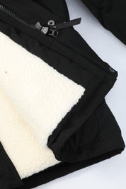 Parka longue noire doublée sherpa JOHNSTON