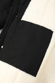 Parka longue noire doublée sherpa JOHNSTON