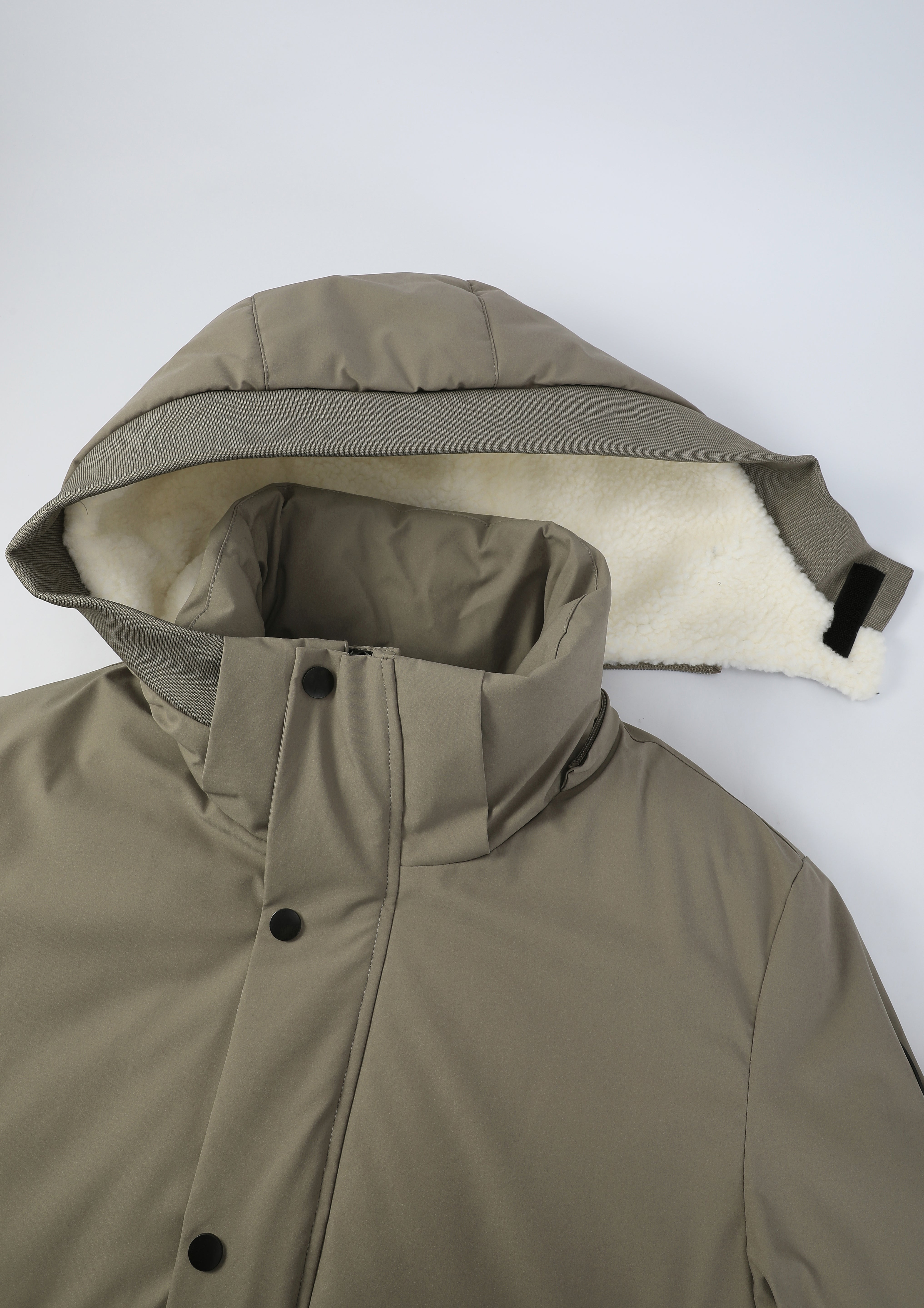 Parka longue beige doublée sherpa JOHNSTON