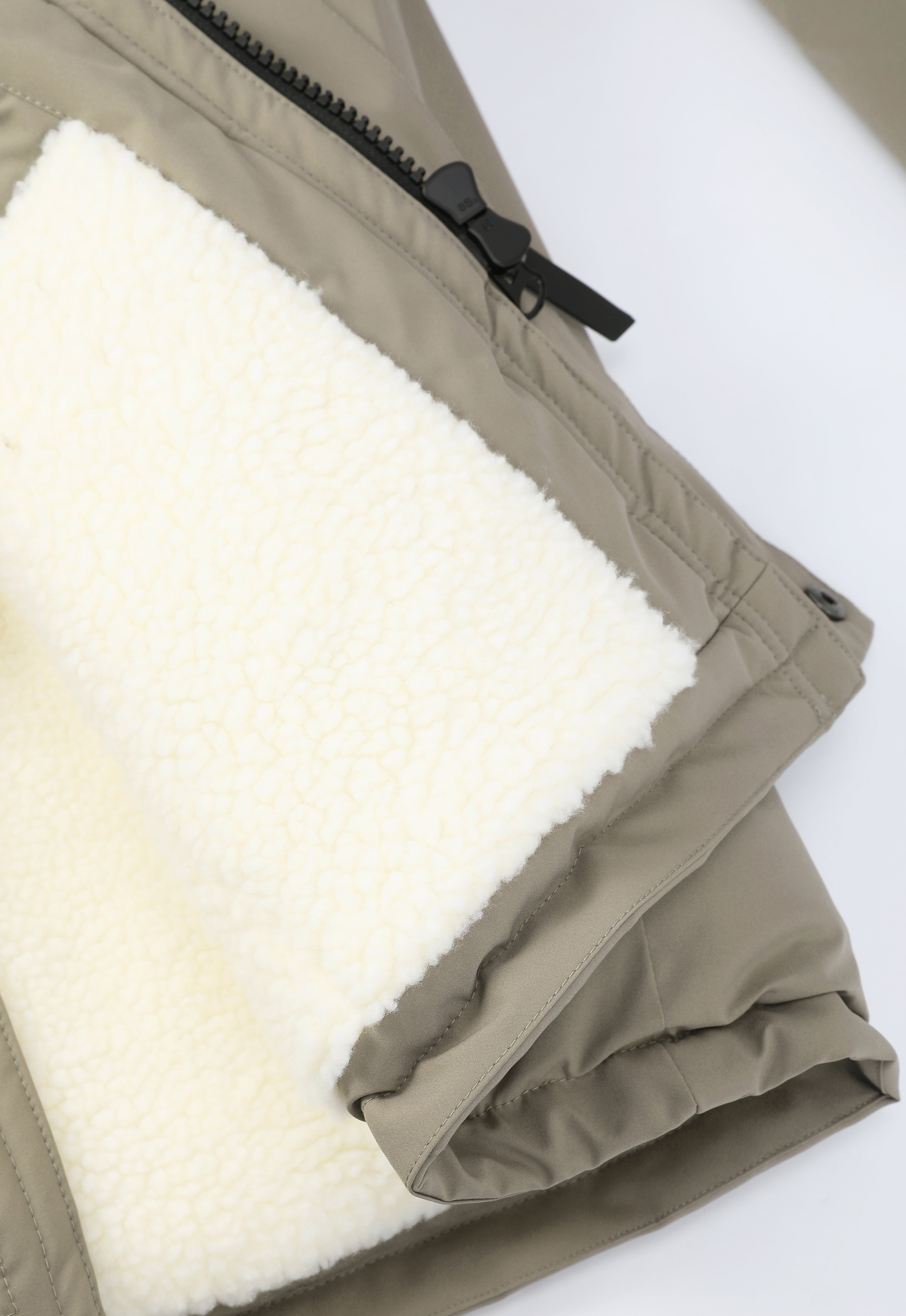 Parka longue beige doublée sherpa JOHNSTON