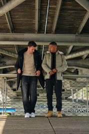 Parka longue noir homme à capuche HUGUES