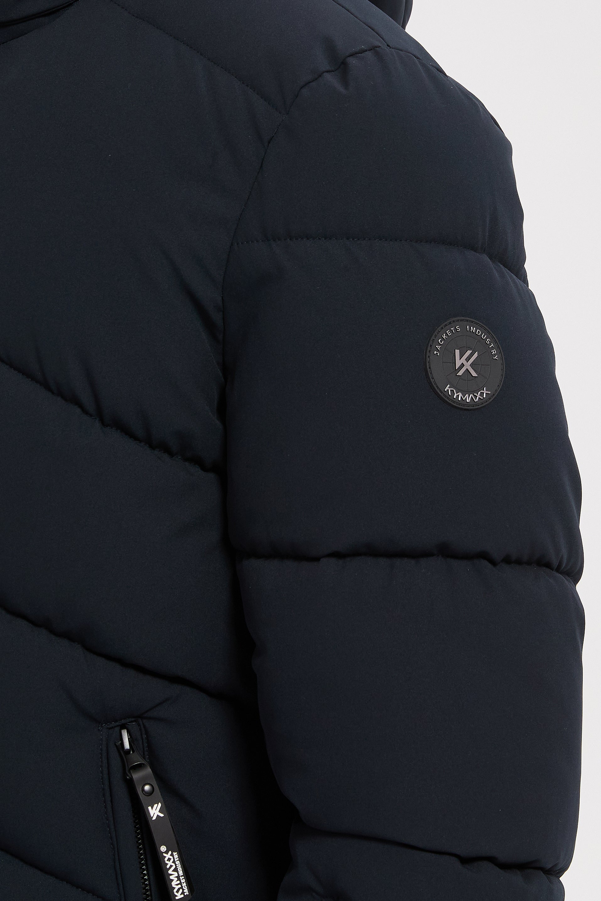 Doudoune bleu marine homme à capuche LÉON