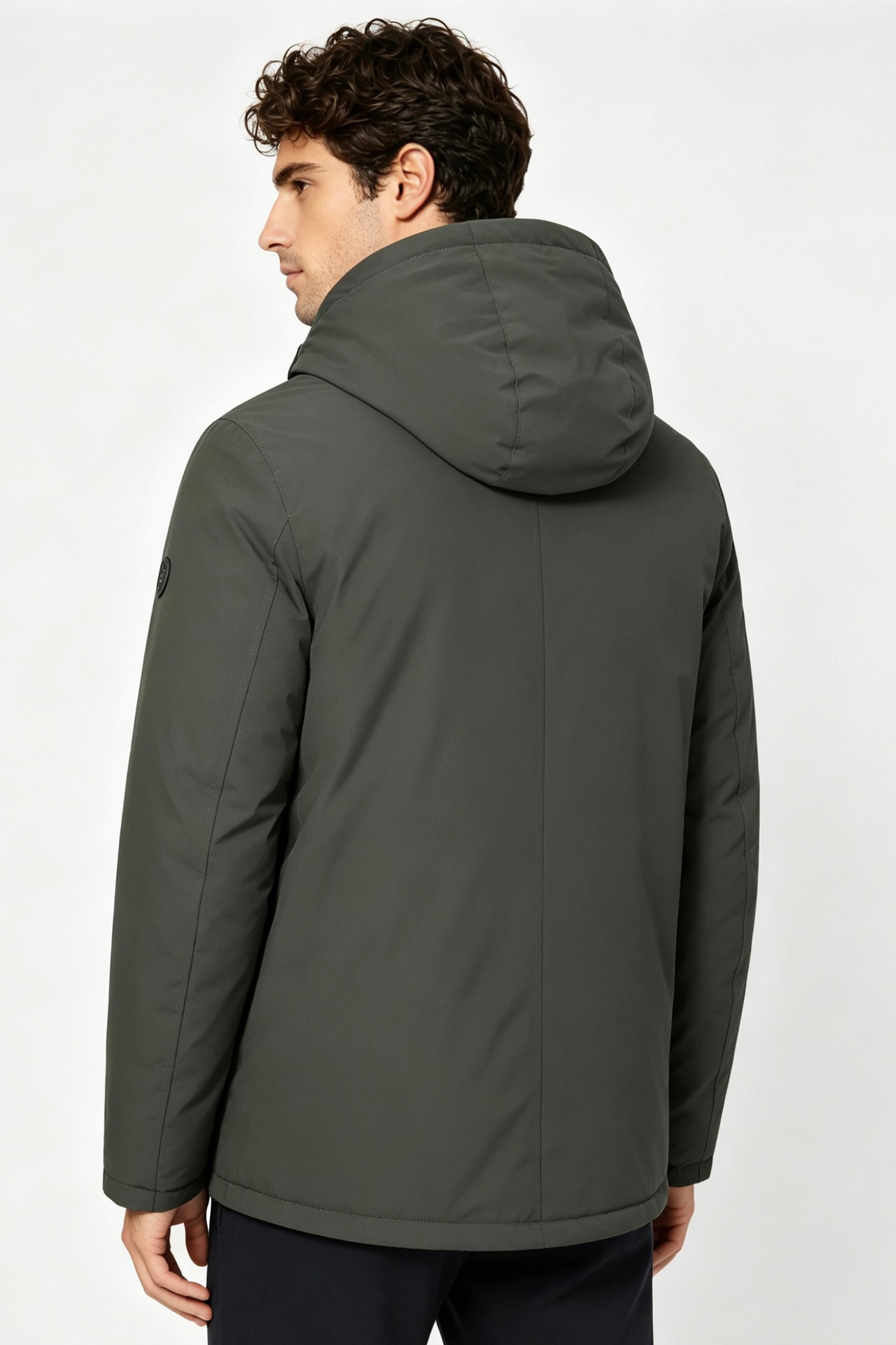 Parka vert foncé homme doublée sherpa LOÏC