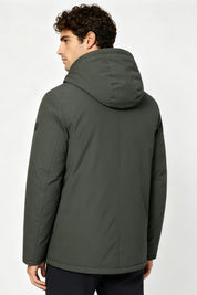 Parka vert foncé homme doublée sherpa LOÏC