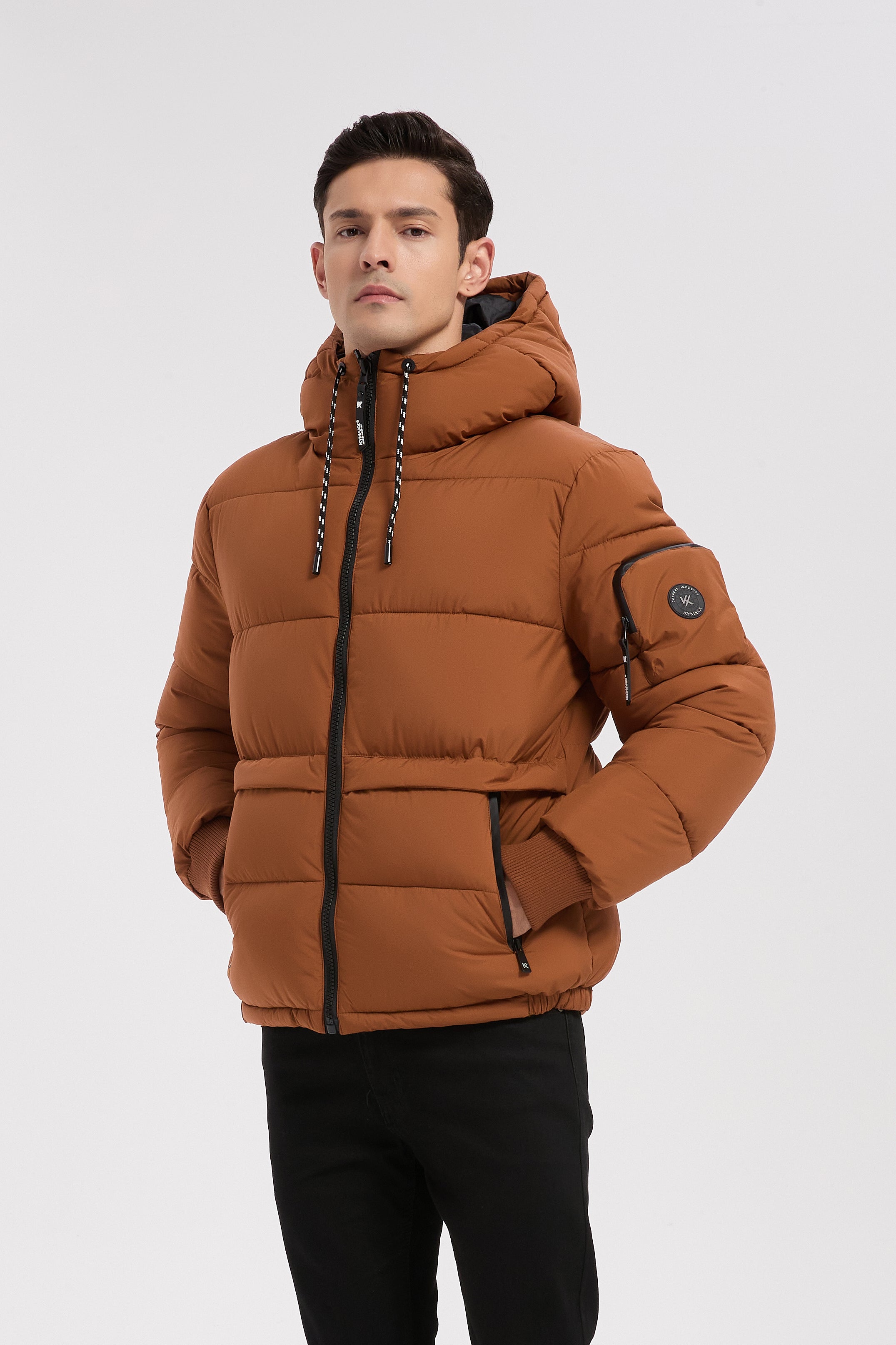 Doudoune camel homme à capuche CHARLES
