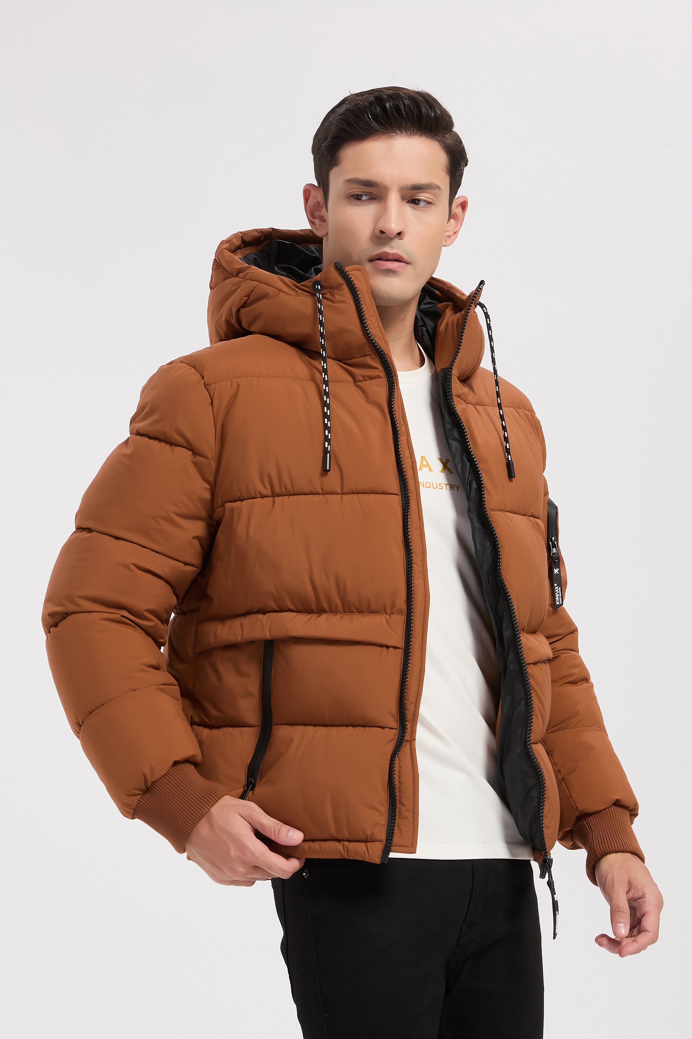 Doudoune camel homme à capuche CHARLES