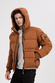 Doudoune camel homme à capuche CHARLES