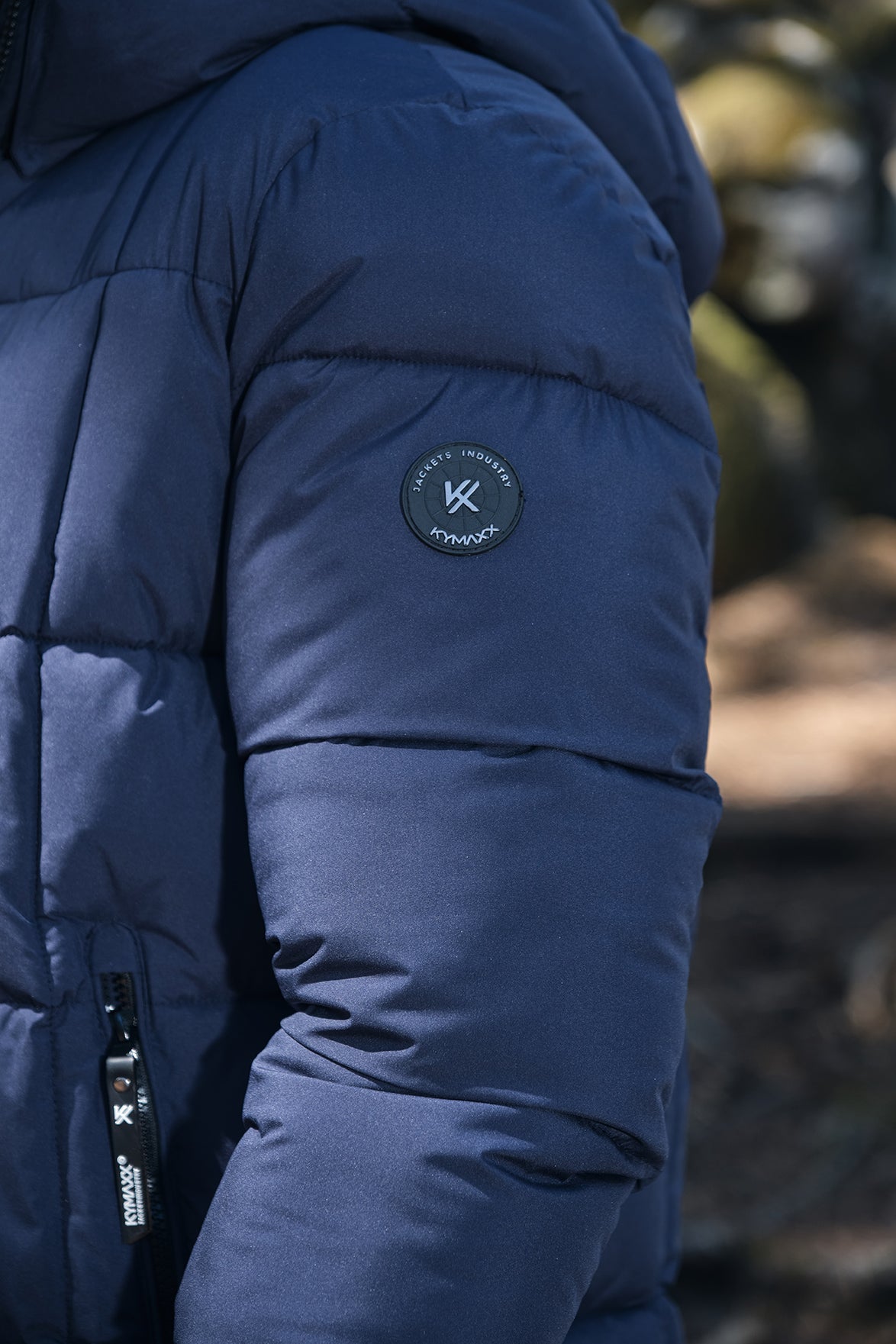 Doudoune matelassée bleu foncé DELVAUX
