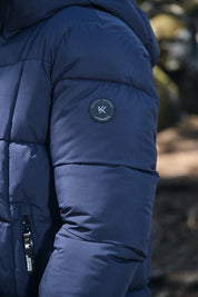 Doudoune matelassée bleu foncé DELVAUX