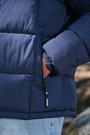 Doudoune matelassée bleu foncé DELVAUX