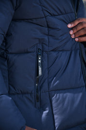 Doudoune matelassée bleu foncé DELVAUX