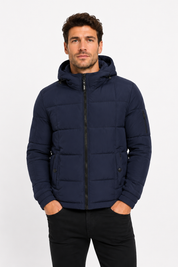 Doudoune matelassée bleu foncé DELVAUX
