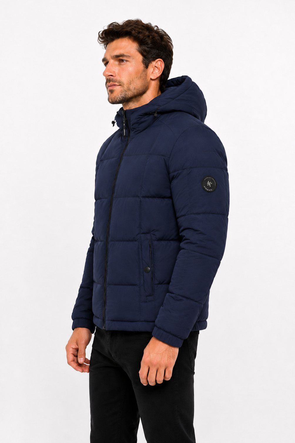 Doudoune matelassée bleu foncé DELVAUX