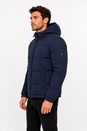 Doudoune matelassée bleu foncé DELVAUX