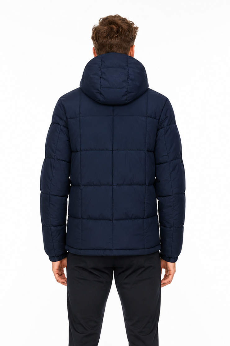 Doudoune matelassée bleu foncé DELVAUX