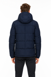 Doudoune matelassée bleu foncé DELVAUX