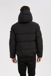 Doudoune noir homme à capuche DAVID