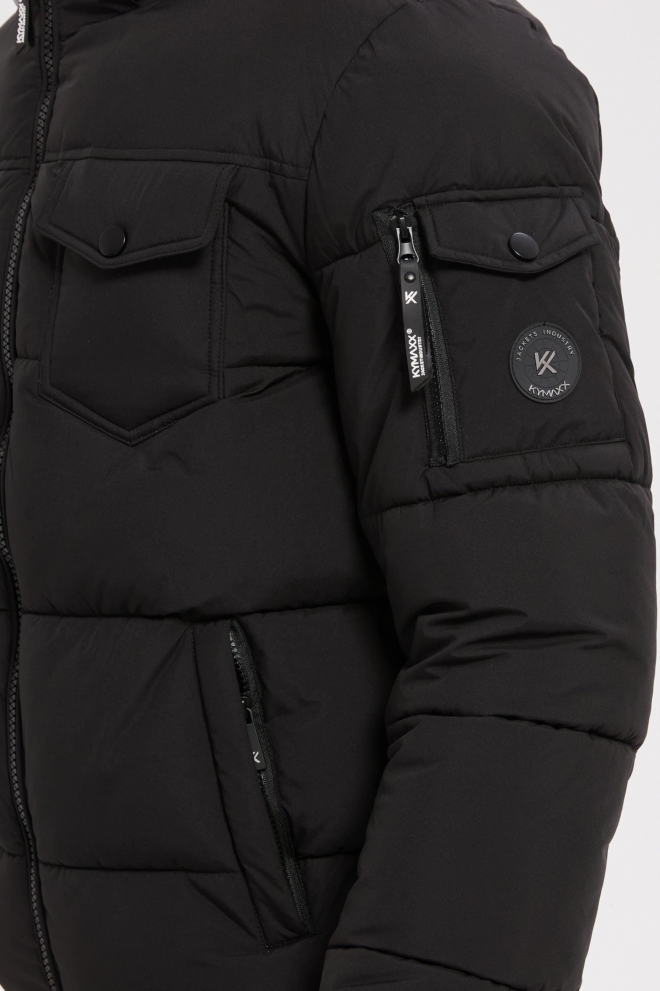 Doudoune noir homme à capuche DAVID