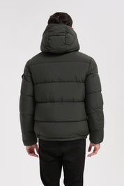 Doudoune vert homme à capuche DAVID