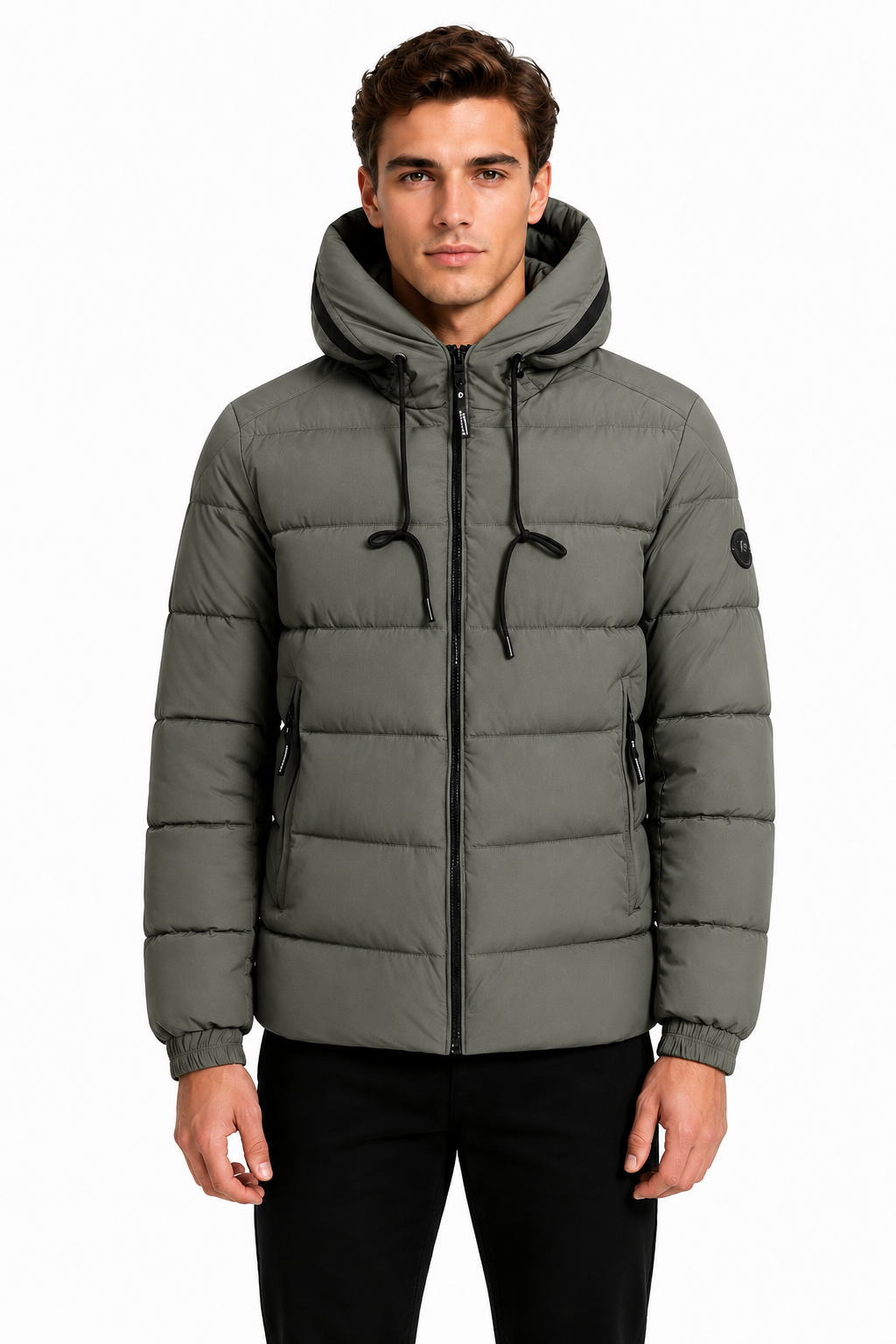Doudoune vert homme à capuche HANCOCK
