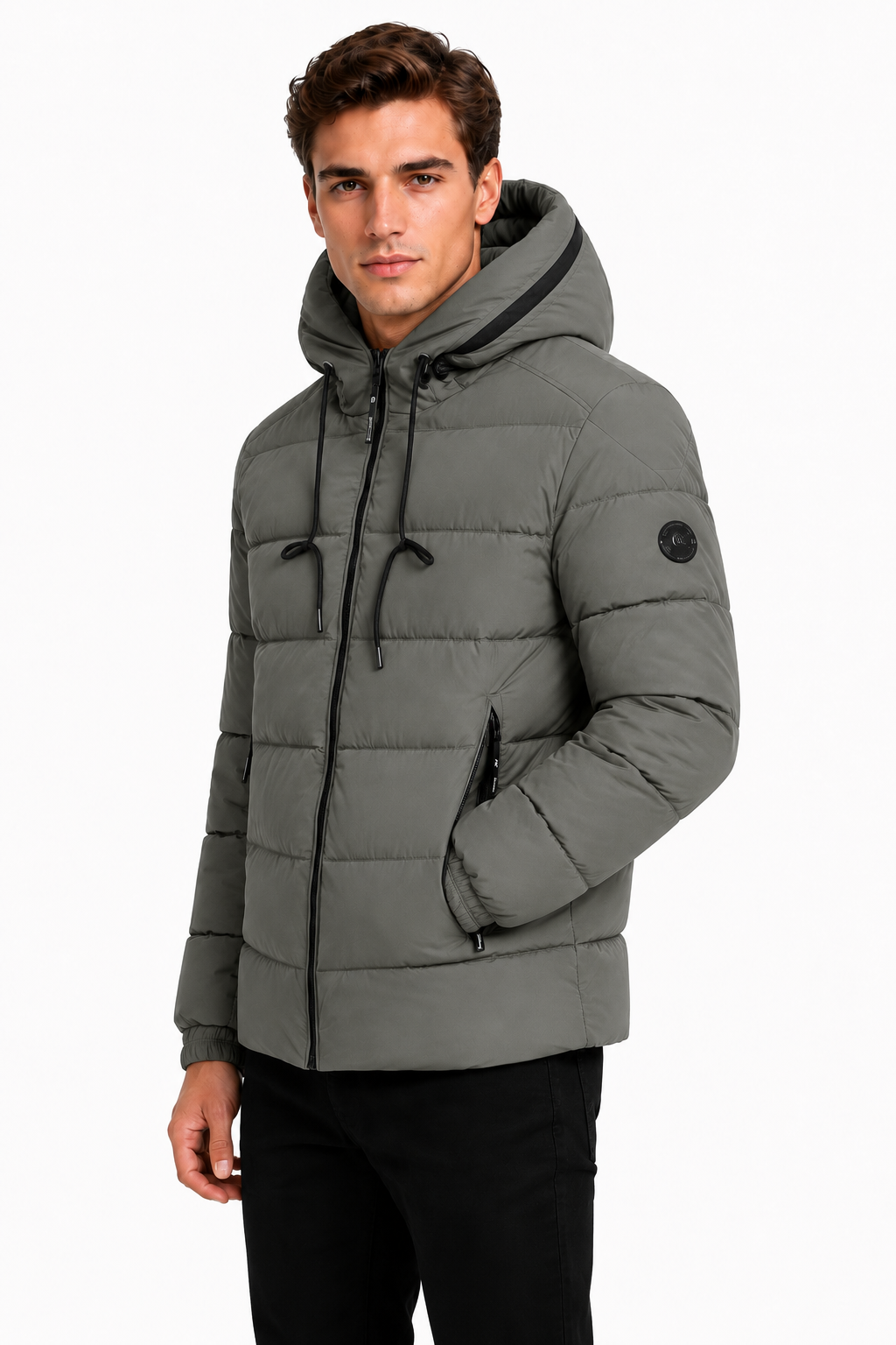 Doudoune vert homme à capuche HANCOCK