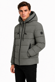 Doudoune vert homme à capuche HANCOCK