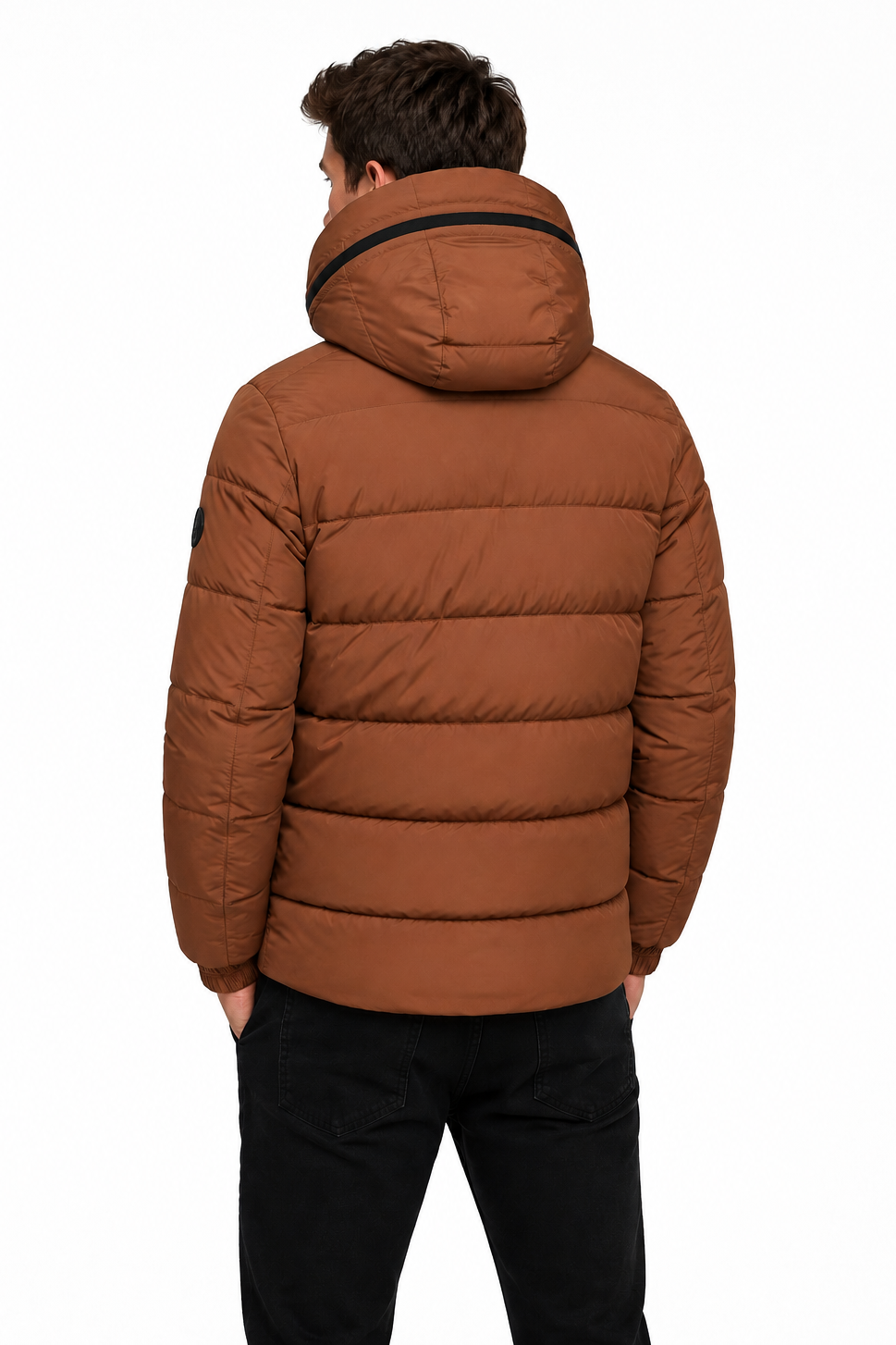 Doudoune camel homme à capuche HANCOCK