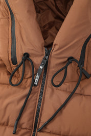 Doudoune camel homme à capuche HANCOCK