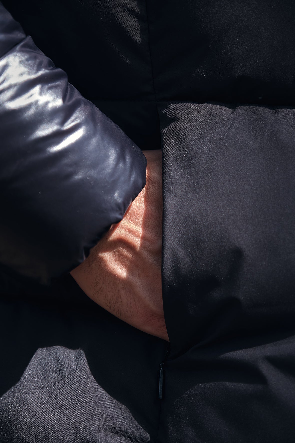 Doudoune noir homme à capuche ÉDOUARD