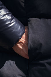 Doudoune noir homme à capuche ÉDOUARD