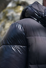 Doudoune noir homme à capuche ÉDOUARD