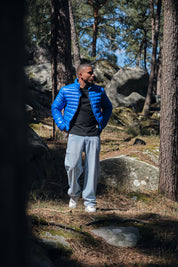 Doudoune légère bleu royal homme à col montant PIERRE